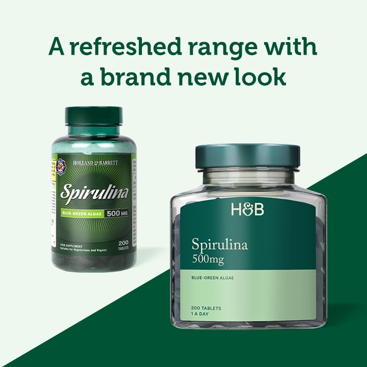 Holland & Barrett Σπιρουλίνα 500mg 200 ταμπλέτες